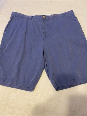 Tommy Bahama Blue Flat-Front Casual Shorts